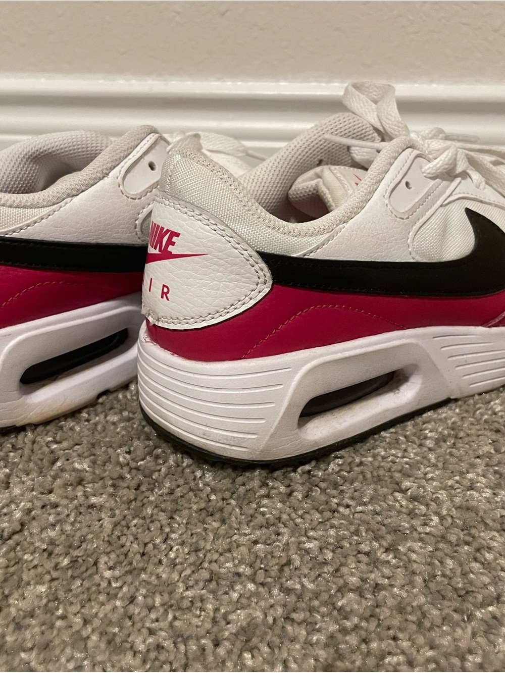Nike Women’s Air Sneakers - White, Pink, Black